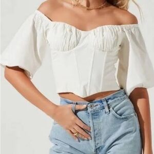 ASTR the Label Brixton Top in White